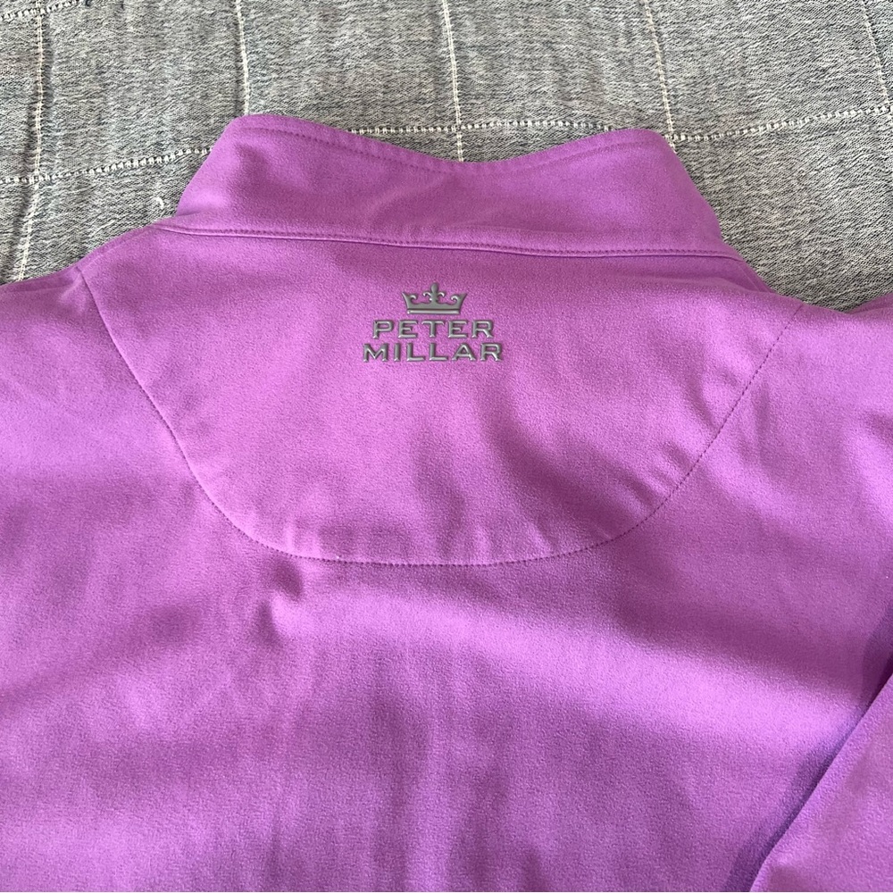 Peter Millar Men Violet Fleece Jacket Element 4 W… - image 6